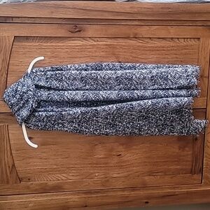 Floral Black blue and White Scarf